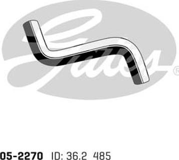 GATES 05-2270 - Шланг радіатора autocars.com.ua
