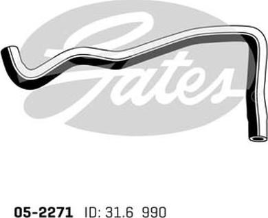 GATES 05-2271 - Шланг радіатора autocars.com.ua