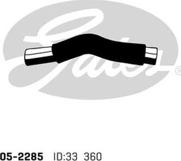 GATES 05-2285 - Шланг радіатора autocars.com.ua