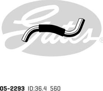 GATES 05-2293 - Шланг радіатора autocars.com.ua