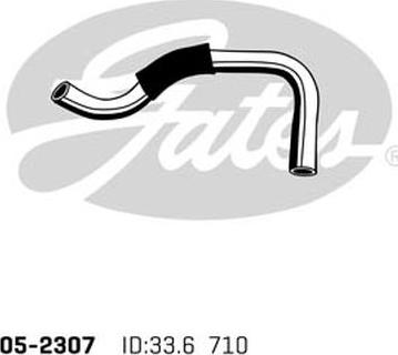 GATES 05-2307 - Шланг радіатора autocars.com.ua