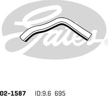 GATES 05-2317 - Шланг радіатора autocars.com.ua