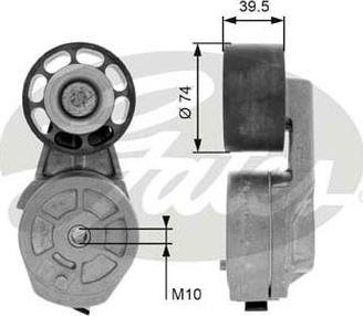 GATES-AU 38570 - Натягувач ременя, клинові зуб. autocars.com.ua