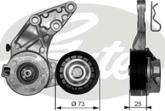 GATES-AU 39067 - Натяжитель, поликлиновый ремень autodnr.net