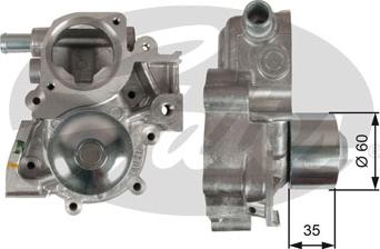 GATES GWP4260 - Водяний насос autocars.com.ua