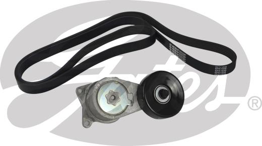 GATES K026PK1938 - Поликлиновий ремінний комплект autocars.com.ua