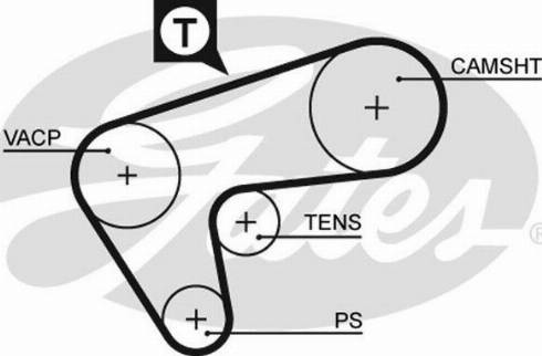 GATES-AU T1097 - Ремінь ГРМ autocars.com.ua