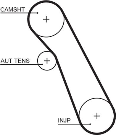 GATES-AU T1302 - Ремінь ГРМ autocars.com.ua