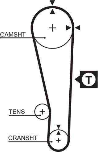 GATES-AU T141 - Ремінь ГРМ autocars.com.ua