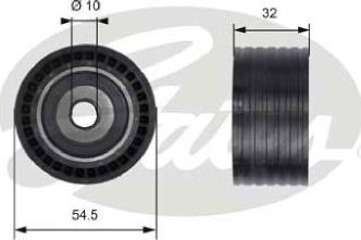 GATES-AU T41237 - Паразитний / Провідний ролик, зубчастий ремінь autocars.com.ua