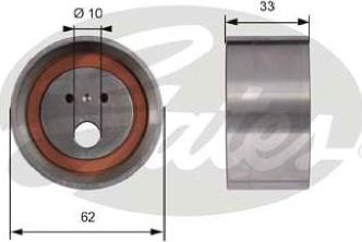 GATES-AU T41248 - Натяжна ролик, ремінь ГРМ autocars.com.ua