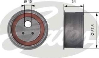 GATES-AU T41271 - Натяжной ролик, ремень ГРМ autodnr.net