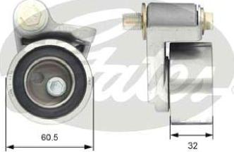 GATES-AU T41306 - Натягувач, зубчастий ремінь autocars.com.ua