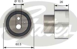GATES-AU T41311 - Натяжна ролик, ремінь ГРМ autocars.com.ua