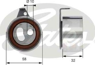 GATES-AU T41313 - Натяжной ролик, ремень ГРМ autodnr.net