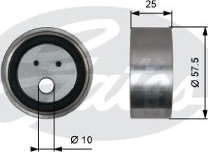 GATES-AU T41321 - Натяжна ролик, ремінь ГРМ autocars.com.ua