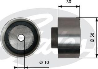 GATES-AU T42316 - Паразитний / Провідний ролик, зубчастий ремінь autocars.com.ua