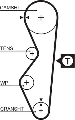 GATES-AU T811 - Ремінь ГРМ autocars.com.ua