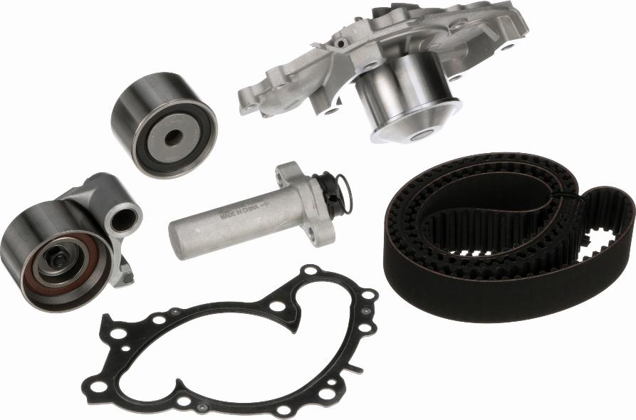 GATES TCKHWP257 - Водяний насос + комплект зубчатого ременя autocars.com.ua