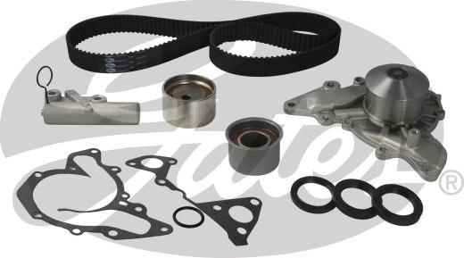GATES TCKHWP287 - Водяний насос + комплект зубчатого ременя autocars.com.ua