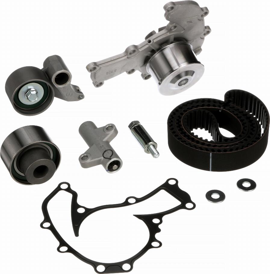 GATES TCKWP216 - Водяний насос + комплект зубчатого ременя autocars.com.ua