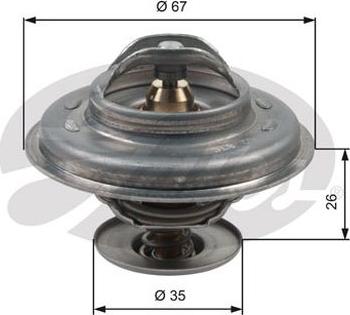 GATES-AU TH11687G1 - Термостат, охлаждающая жидкость autodnr.net