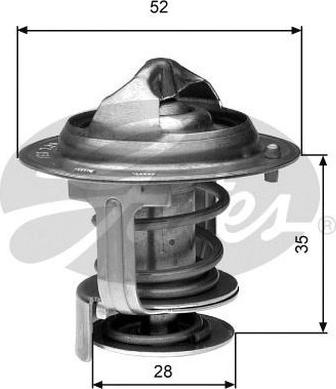 GATES-AU TH29484G1 - Термостат, охлаждающая жидкость autodnr.net