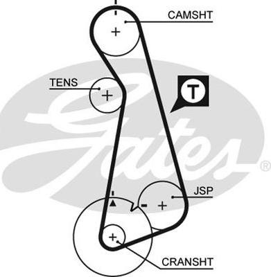 GATES 90135X19XS - Ремінь ГРМ autocars.com.ua