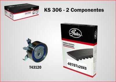 GATES KS306 - Комплект ременя ГРМ autocars.com.ua