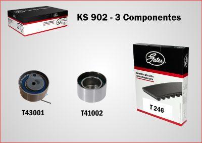 GATES KS902 - Комплект ременя ГРМ autocars.com.ua