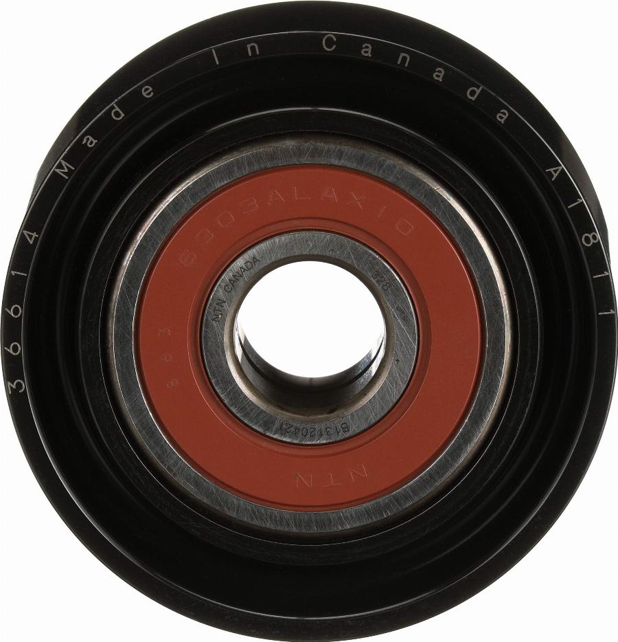 GATES 36614 - Паразитний / провідний ролик, поліклиновий ремінь autocars.com.ua