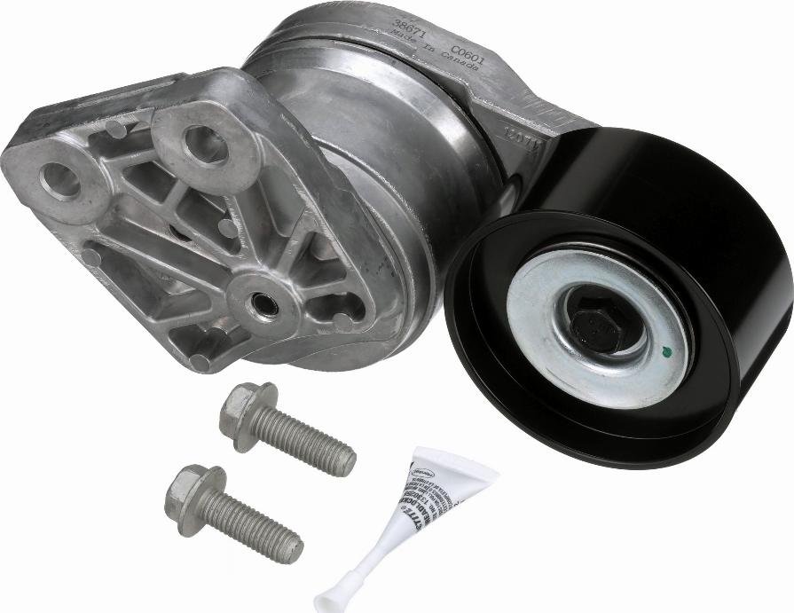 GATES 38671 - Натягувач ременя, клинові зуб. autocars.com.ua