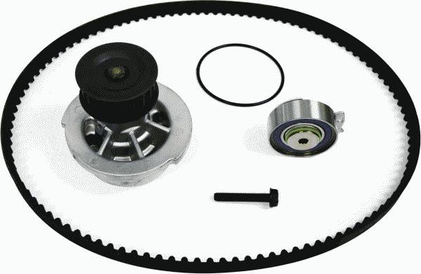 GATES TCKWP203M - Водяний насос + комплект зубчатого ременя autocars.com.ua