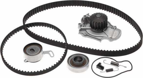 GATES TCKWP244 - Водяний насос + комплект зубчатого ременя autocars.com.ua