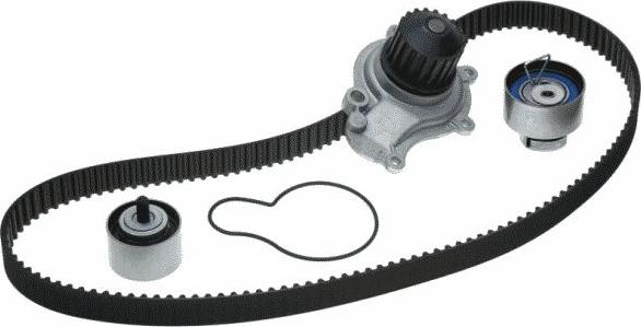 GATES TCKWP265B - Водяний насос + комплект зубчатого ременя autocars.com.ua