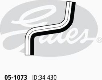 GATES 05-1073 - Шланг радіатора autocars.com.ua