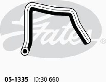 GATES 05-1335 - Шланг радіатора autocars.com.ua