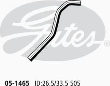 GATES 05-1465 - Шланг радіатора autocars.com.ua