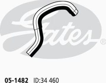 GATES 05-1482 - Шланг радіатора autocars.com.ua