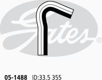 GATES 05-1488 - Шланг радіатора autocars.com.ua