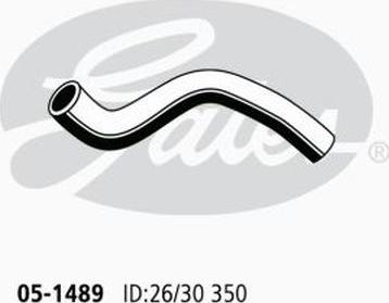GATES 05-1489 - Шланг радіатора autocars.com.ua