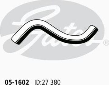 GATES 05-1602 - Шланг радіатора autocars.com.ua