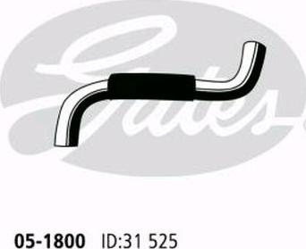 GATES 05-1800 - Шланг радіатора autocars.com.ua