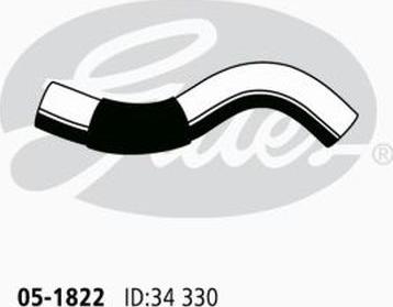 GATES 05-1822 - Шланг радіатора autocars.com.ua