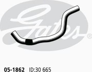 GATES 05-1862 - Шланг радіатора autocars.com.ua