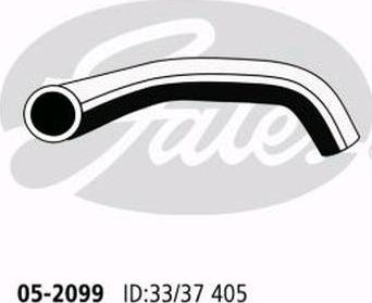 GATES 05-2099 - Шланг радіатора autocars.com.ua