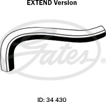 GATES 05-2217EX - Шланг радіатора autocars.com.ua