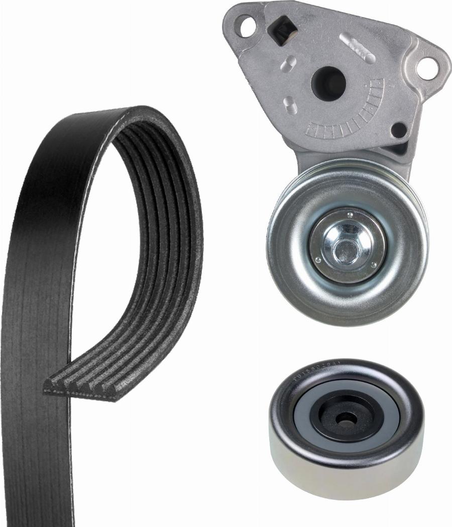 GATES ACK6PK1515K1 - Поликлиновий ремінний комплект autocars.com.ua