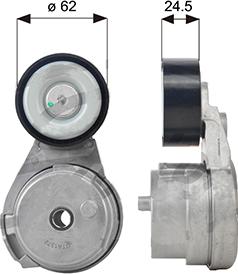 GATES T39618 - Натягувач ременя, клинові зуб. autocars.com.ua