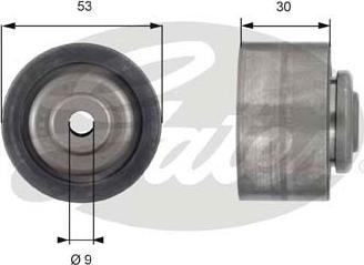 GATES T42168 - Паразитний / Провідний ролик, зубчастий ремінь autocars.com.ua